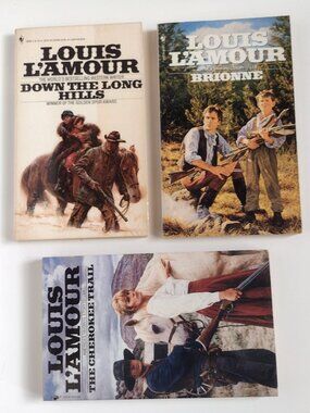 Louis LAmour Books Down the Long Hills Brionne The Cherokee Trail Women Children
